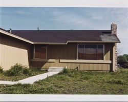 New house built without a front door, located near McGregor Avenue and Crinella Drive, Petaluma, California, about 1977