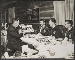 Santa Rosa High School members of Future Farmers of America at a banquet, Santa Rosa, California, 1959