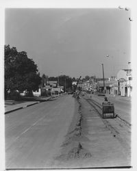 Repair work on South Petaluma Boulevard, Petaluma, California, about 1963