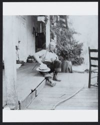 John S. Taylor at his ranch in Santa Rosa, California, 1902