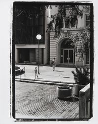 Section of Courthouse Square in front of Empire Building, Santa Rosa, California, 1968