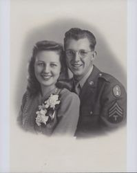 Portrait of a young couple of the Remy family, Sonoma County, California