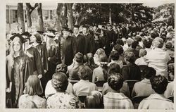 Procession of Santa Rosa Junior College graduates in caps and gowns