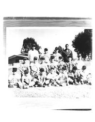 Little League members at Kenilworth Park, Petaluma, California, about 1983