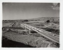 Highway 101 at Petaluma River, Petaluma, California, 1958