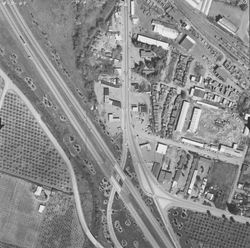 Highway 101 and Healdsburg Avenue from Kinley Drive to Adeline Way--aerial views