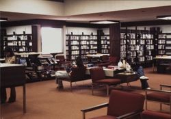 Adult listening area at Rohnert Park Library