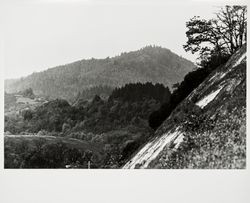 River Road and the Russian River near Rio Nido, California, about 1961