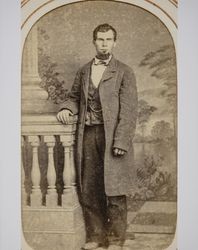 Portrait of an unidentified young man taken in Healdsburg, California in the 1870s