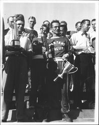 Petaluma Spartans at Dipsea Race, Stinson Beach(?), California, 1940