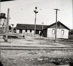 Petaluma & Santa Rosa Railway powerhouse, Sebastopol, California, about 1915