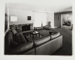 Living rooms in model homes at Oakmont, Santa Rosa, California, 1967
