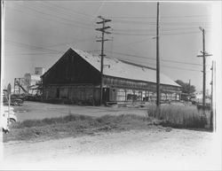 Building tentatively identified as part of Golden Eagle Milling Company complex, Petaluma, California, 1944