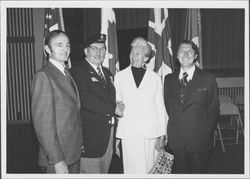 Helen Putnam and members of the Royal Canadian Legion, Petaluma, California, April, 1977