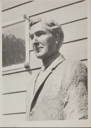 Sculpture of Luther Burbank at the Hall of Flowers at the Sonoma County Fair, Santa Rosa, California, 1966