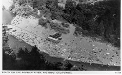 Beach on the Russian River, Rio Nido, California