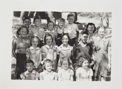 Students of Brush School, Santa Rosa, California, 1941
