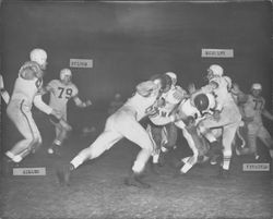 Leghorns beat Camp Cook 14-7, Petaluma, California, Nov. 1, 1952