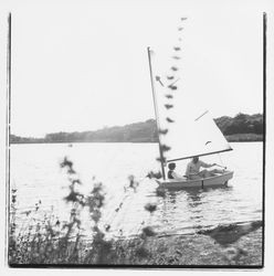 Boating on Lake Ilsanjo, Santa Rosa, California, 1971