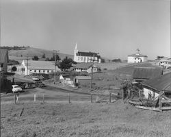 View of downtown Bodega, California, looking southeast, , 1955