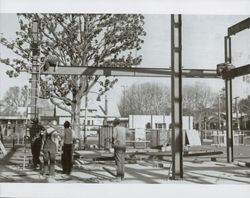 Construction of the Santa Rosa Central Library, 211 E Street, Santa Rosa, California, January 19, 1966