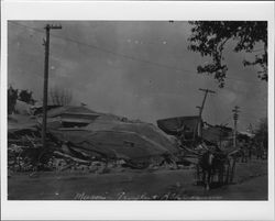 Masonic Temple and Athenaeum ruins, Santa Rosa, California, 1906