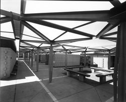 Lockers at Cardinal Newman High School, Santa Rosa, California, July 1, 1966