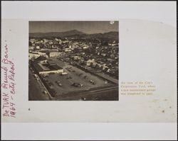 Aerial view of City Corporation Yard, 819 Donahue Street, Santa Rosa, California, 1964