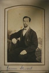 Portrait of James W. Stewart, Petaluma, California, about 1863
