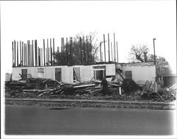 Aftermath of the Revere House fire, Petaluma, California, 1962