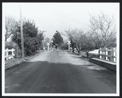 Hearn Ave., Santa Rosa,.California, 1949, from 200' west of railroad looking east