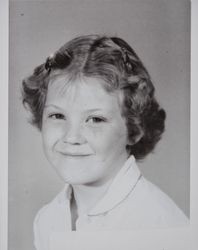 Portrait of Suzanne Evans, Petaluma, California, about 1956