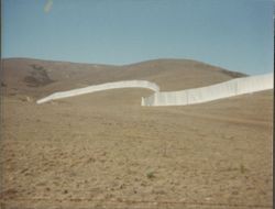 Unidentified portions of Christo's Running Fence, Sonoma County, California, September, 1976