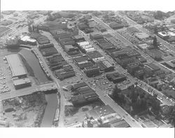 Aerial view of downtown Petaluma