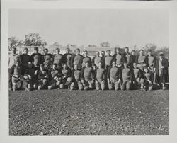 Bone Crushers football team portrait, Santa Rosa, California, about 1927