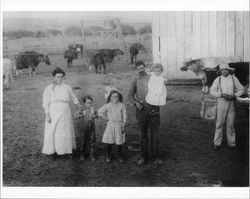 Spolini family at their Valley Ford, California dairy ranch, about 1910