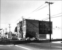 Hotel La Rose from the corner of 4th and Wilson Streets, Santa Rosa, California, 1977