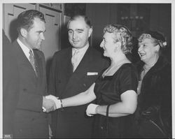 Vice President Richard Nixon with California delegates to the White House Conference on Education, Washington, D.C., 1955