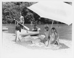 Canoeing at Johnson's Beach, Guerneville, California, 1968