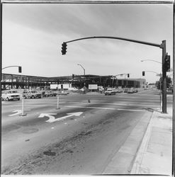 Steel frame construction at Santa Rosa Plaza, Santa Rosa, California, 1981