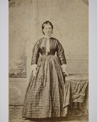 Portrait of Mary Angeline Brians taken in Sonoma County, California, in the 1870s