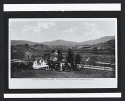 View of Sonoma Valley, showing one of California's largest vineyards