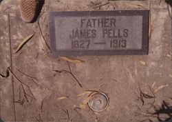 Tombstone of James Pells, Guerneville Cemetery, Guerneville, California, 1973