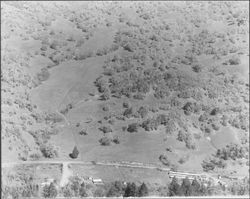 Aerial view of Mark West Springs area, Santa Rosa, California, March 3, 1958