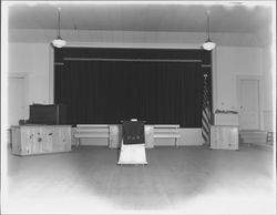 Two Rock Grange Hall interior, Two Rock, California, 1949