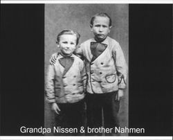 Portrait of Jacob and Nahmen Nissen, about 1880