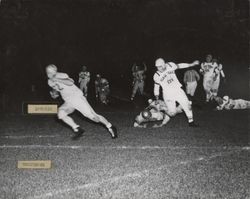 Petaluma Leghorn touchdown during Leghorn game against Horsetrader Ed