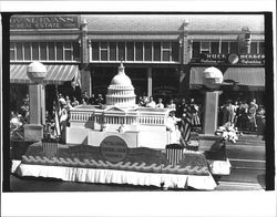 Float of Petaluma Central Labor Council in the Sonoma-Marin Fair Parade, Petaluma, California, 1941
