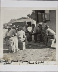 Ranchers discussion group, Sonoma County, California, 1920s