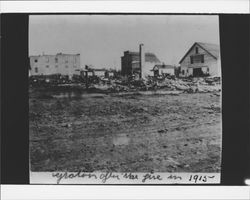 Main Street, Graton (California) following the fire in 1915